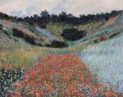 Claude Monet Poppy field in a hollow near Givemy oil painting artist